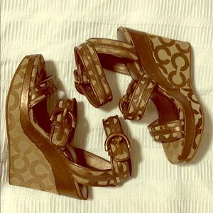 Coach wedge heels size 5.5